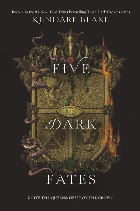 five-dark-fates-by-kendare-blake_69f99d4ed8a81 خرید و دانلود نسخه کامل کتاب صوتی انگلیسی پنج سرنوشت تاریک، اثر کندار بلیک (از مجموعهی سه تاج تاریک) Five Dark Fates by Kendare Blake - تصویر 1