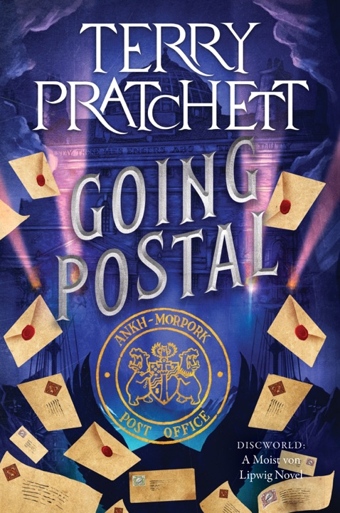 going-postal-by-terry-pratchett_69eb9ea84db58 خرید و دانلود نسخه کامل کتاب صوتی انگلیسی نامهرسان، اثر تری پرچت (از مجموعهی دیسکورلد, انقلاب صنعتی) Going Postal by Terry Pratchett - تصویر 1