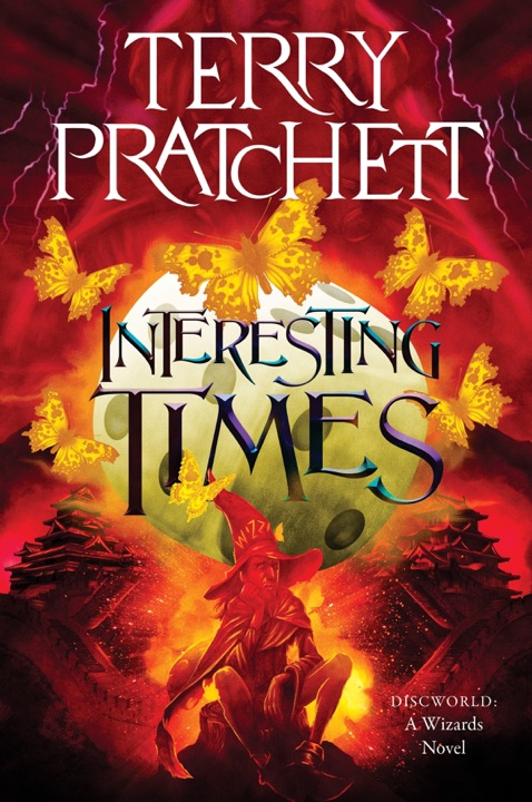 interesting-times-by-terry-pratchett_6a083b47629bc خرید و دانلود نسخه کامل کتاب صوتی انگلیسی دوران جالب، اثر تری پرچت (از مجموعهی دیسکورلد, رینسویند) Interesting Times by Terry Pratchett - تصویر 1