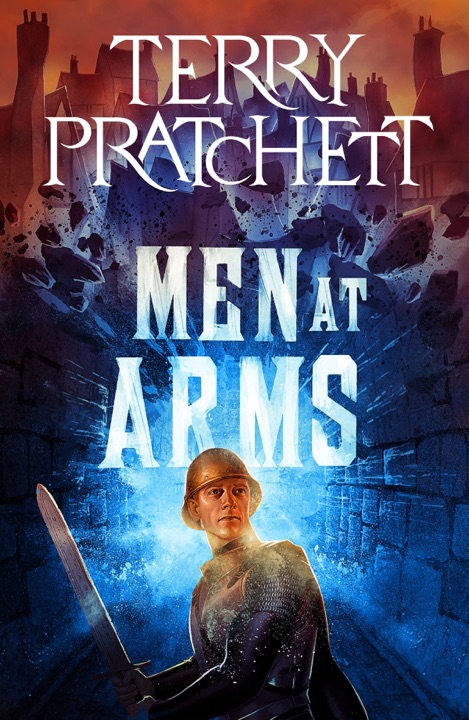 men-at-arms-by-terry-pratchett_69eba0faaba41 خرید و دانلود نسخه کامل کتاب صوتی انگلیسی مردان مسلح، اثر تری پرچت (از مجموعهی دیسکورلد, نگهبانان شهر) Men at Arms by Terry Pratchett - تصویر 1