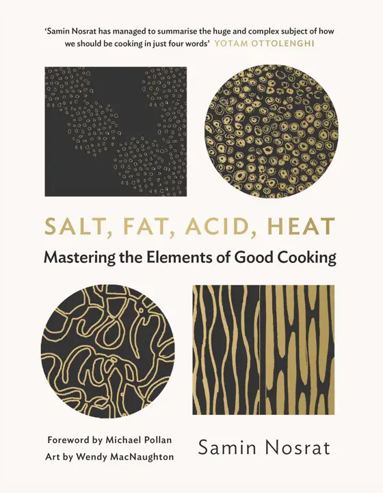 salt-fat-acid-heat-by-samin-nosrat_69ecd85975ca7 خرید و دانلود نسخه کامل کتاب صوتی انگلیسی نمک، چربی، اسید، حرارت، اثر ثمین نصرت Salt, Fat, Acid, Heat by Samin Nosrat - تصویر 1