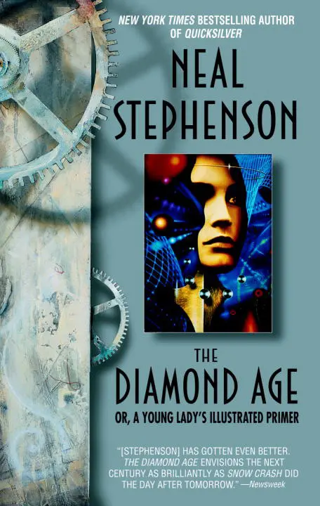 the-diamond-age-or-a-young-ladys-illustrated-primer-by-neal-stephenson_69fb774d432c1 خرید و دانلود نسخه کامل کتاب صوتی انگلیسی عصر الماس، اثر نیل استیونسن The Diamond Age: Or, A Young Lady's Illustrated Primer by Neal Stephenson - تصویر 1