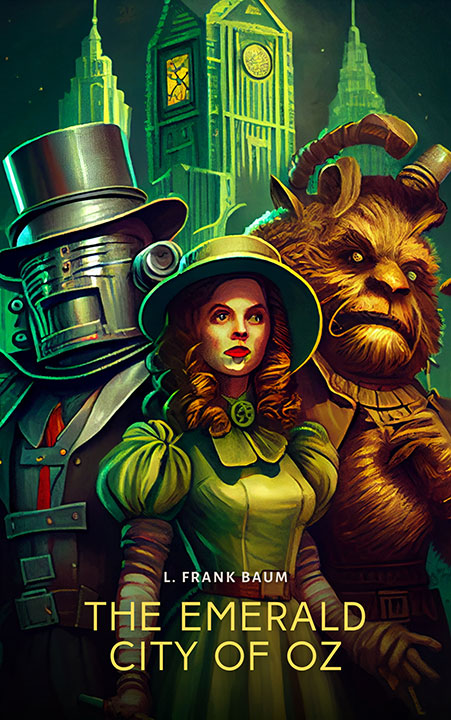 the-emerald-city-of-oz-by-l-frank-baum_6a08a1c12d00f خرید و دانلود نسخه کامل کتاب صوتی انگلیسی شهر زمردی اُز، اثر ال. فرانک بام (از مجموعهی سرزمین اُز) The Emerald City of Oz by L. Frank Baum - تصویر 1