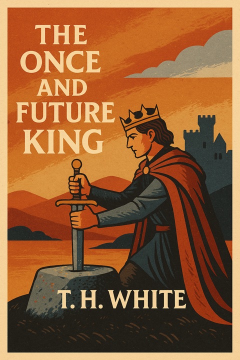the-once-and-future-king-by-t-h-white_6a05b5f1f062d خرید و دانلود نسخه کامل کتاب صوتی انگلیسی پادشاه پیشین و آینده، اثر تی. اچ. وایت (از مجموعهی پادشاه گذشته و آینده) The Once and Future King by T.H. White - تصویر 1