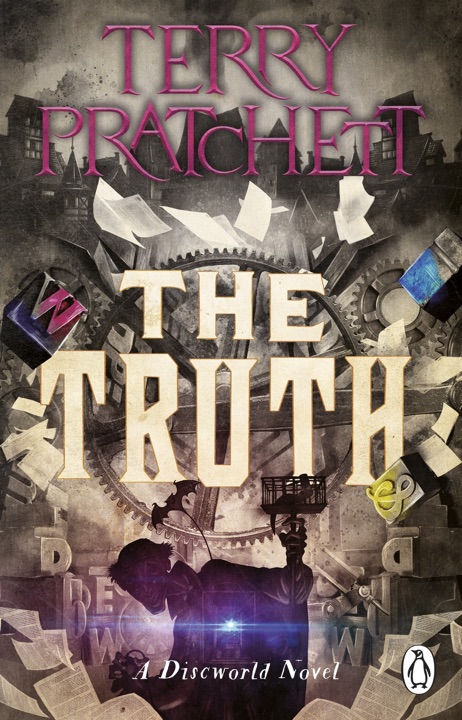 the-truth-by-terry-pratchett_69ebb784ae035 خرید و دانلود نسخه کامل کتاب صوتی انگلیسی حقیقت، اثر تری پرچت (از مجموعهی دیسکورلد, انقلاب صنعتی) The Truth by Terry Pratchett - تصویر 1
