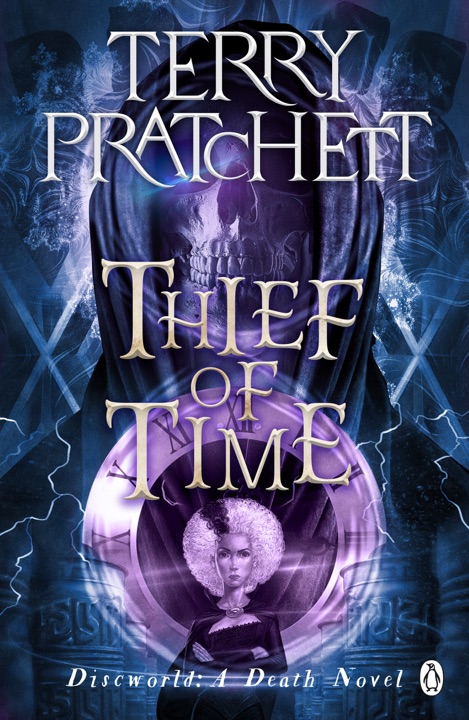 thief-of-time-by-terry-pratchett_69ef66f72461c خرید و دانلود نسخه کامل کتاب صوتی انگلیسی دزد زمان، اثر تری پرچت (از مجموعهی دیسکورلد, مرگ, راهبان تاریخ) Thief of Time by Terry Pratchett - تصویر 1