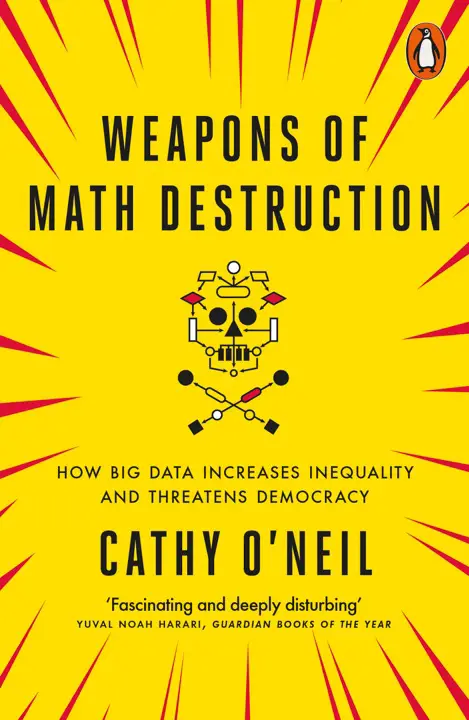 weapons-of-math-destruction-by-cathy-oneil_6a16bb438e2d8 خرید و دانلود نسخه کامل کتاب صوتی انگلیسی سلاحهای کشتار ریاضی، اثر کتی اونیل Weapons of Math Destruction by Cathy O’Neil - تصویر 1