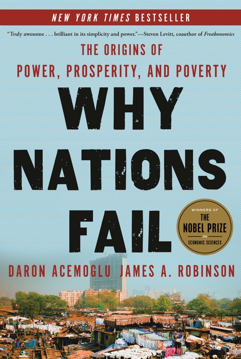 why-nations-fail-the-origins-of-power-prosperity-and-poverty-by-daron-acemoglu-james-a-robinson_69fdb436ca7b4 خرید و دانلود نسخه کامل کتاب صوتی انگلیسی چرا ملتها شکست میخورند، اثر دارون عجماوغلو و جیمز رابینسون Why Nations Fail: The Origins of Power, Prosperity, and Poverty by Daron Acemoglu, James A. Robinson - تصویر 1
