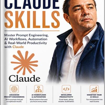 خرید و دانلود نسخه کامل کتاب CLAUDE SKILLS : Master Prompt Engineering, AI Workflows, Automation & Real-World Productivity with Claude (Claude AI Mastery Series: Build, Automate, and Scale Intelligent Systems Book 6) by Eslam Wahba PDF