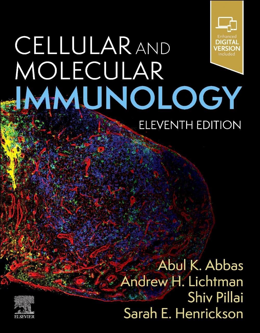 71QRU7X1WYL._SL1280_ خرید و دانلود نسخه کامل کتاب Cellular and Molecular Immunology 11th edition