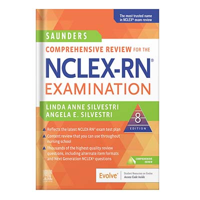 Saunders-Comprehensive-Review-for-the-NCLEX-RN®-Examination-8e-by-Linda-Anne-Silvestri-PhD-RN-FAAN-Angela خرید و دانلود نسخه کامل کتاب Saunders Comprehensive Review for the NCLEX-RN® Examination, 8e by Linda Anne Silvestri PhD RN FAAN, Angela Elizabeth Silvestri PhD APRNFNP-BC CNE - تصویر 1