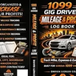 خرید و دانلود نسخه کامل کتاب 1099 Gig Driver Mileage & Profit Log Book: Tax Record, Expense Tracker & Weekly Income Planner for Independent Contractors