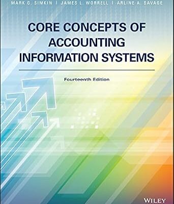 خرید و دانلود نسخه کامل کتاب Core Concepts of Accounting Information Systems, 14th Edition
