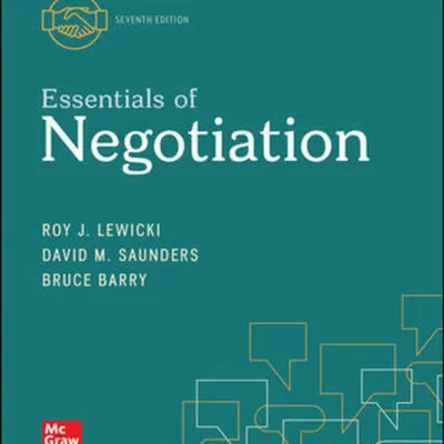 خرید و دانلود نسخه کامل کتاب 
Essentials of Negotiation 7th Edition by Roy Lewicki, Bruce Barry, David Saunders