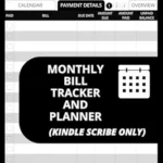 خرید و دانلود نسخه کامل کتاب Monthly Bill Tracker And Planner (Kindle Scribe Only): A Simple Money Management Organizer With Payment Checklists