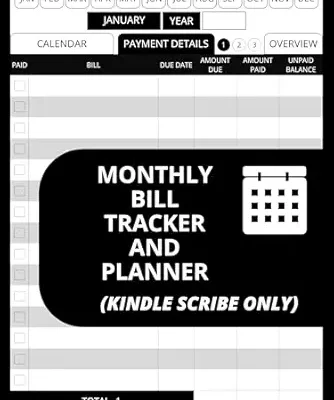 خرید و دانلود نسخه کامل کتاب Monthly Bill Tracker And Planner (Kindle Scribe Only): A Simple Money Management Organizer With Payment Checklists