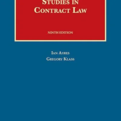 خرید و دانلود نسخه کامل کتاب 
Studies in Contract Law 9th Edition