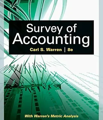 خرید و دانلود نسخه کامل کتاب Survey of Accounting (Accounting I)