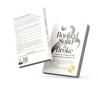 خرید و دانلود نسخه کامل کتاب Booked Solid & Broke: Financial Strategy for Professional Hairstylists