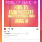 خرید و دانلود نسخه کامل کتاب The AI-Preneur’s Instagram Passive Income Guide: How to Easily Create Faceless Instagram Pages Using AI (The AI-Preneur’s Faceless Passive Income Series Book 2)