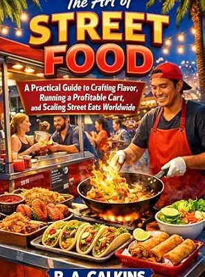 خرید و دانلود نسخه کامل کتاب The Art of Street Food: A Practical Guide to Crafting Flavor, Running a Profitable Cart, and Scaling Street Eats Worldwide
