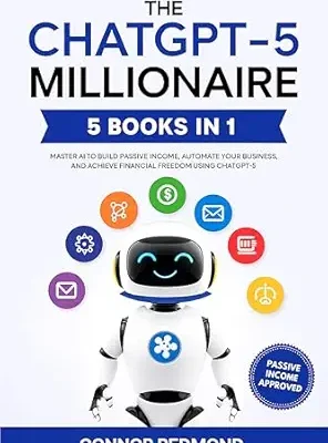 خرید و دانلود نسخه کامل کتاب The ChatGPT-5 Millionaire: The Complete 5 in 1 Collection – Master AI to Build Passive Income, Automate Your Business, and Achieve Financial Freedom Using ChatGPT-5