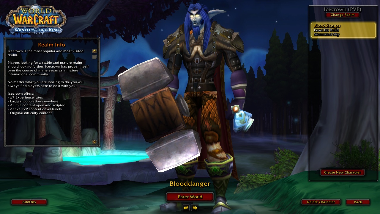 dudu warmane خرید هیرو لول 80 دروید در ریلم آیسکرون وارمین | Hero Level 80 Druid in Icecrown Warmane Realm | خرید هیرو Alliance لول 80 وارمین Warmane Icecrown 3.3.5 | کاراکتر آماده بدون اتلاف وقت – تحویل سریع | وارکرفت | وارکرافت - تصویر 1